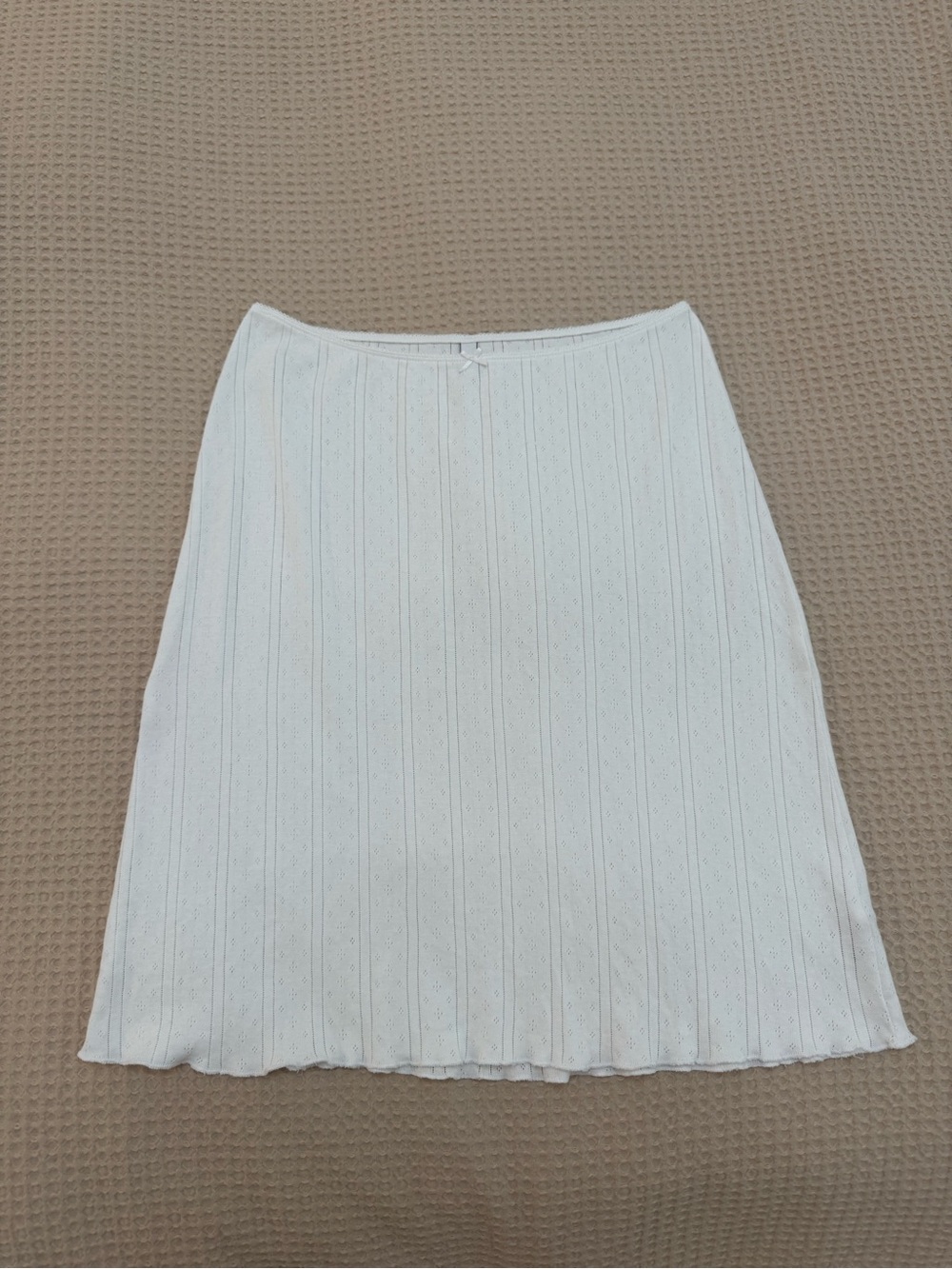 Cou Cou Intimates The Slip Skirt - White Pointelle